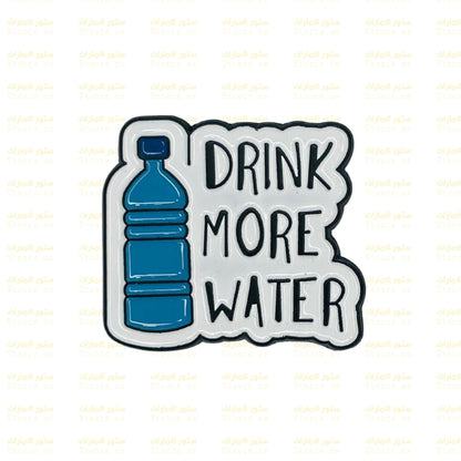 Badge DRINK MORE WATER