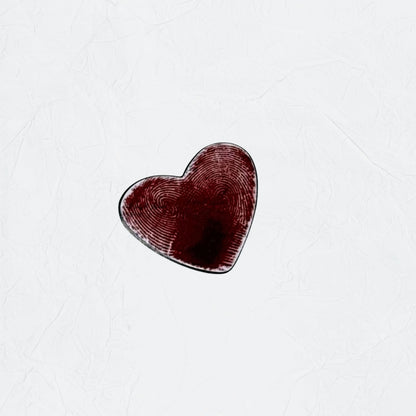 Badge Fingerprint Heart