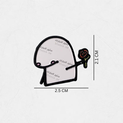 Badge Flork Flower