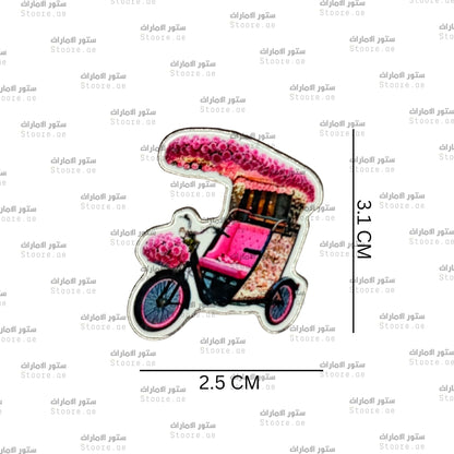 Badge Flowers in Rickshaw