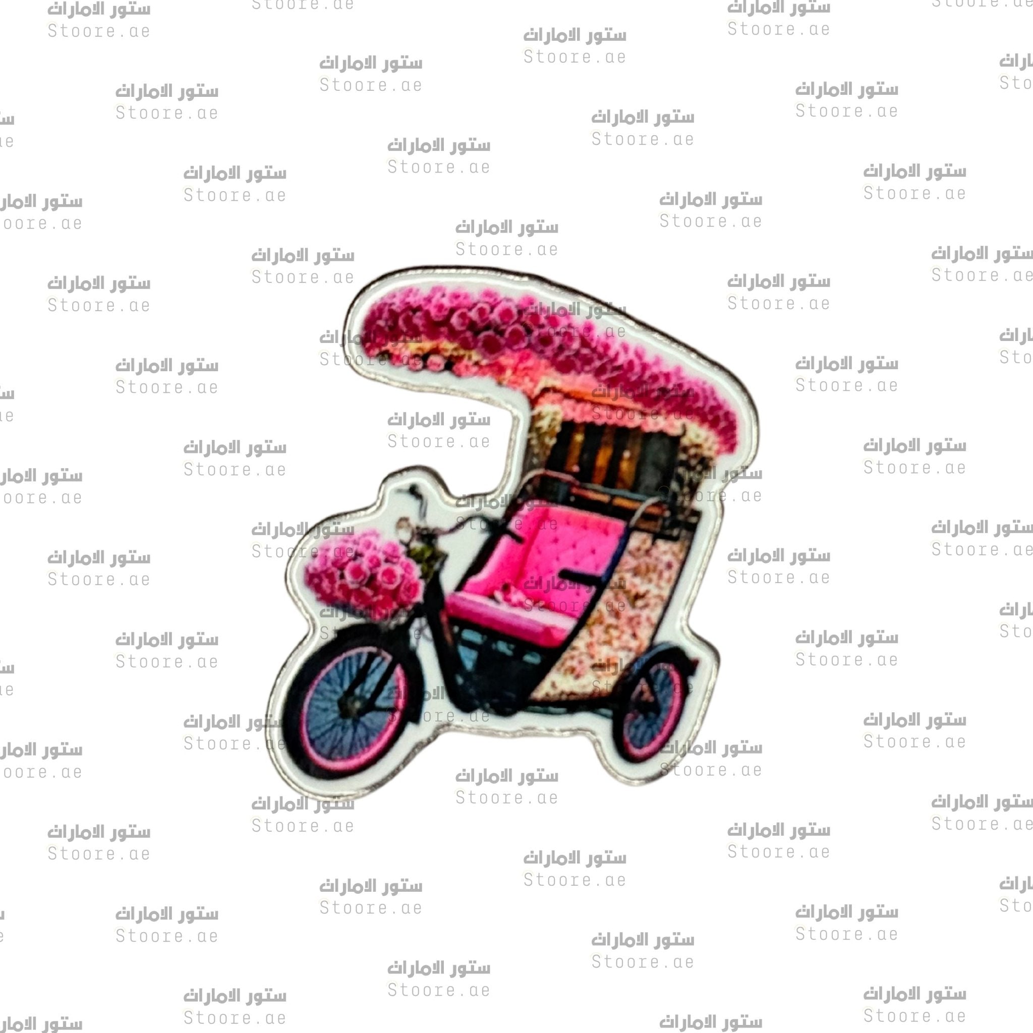 Badge Flowers in Rickshaw