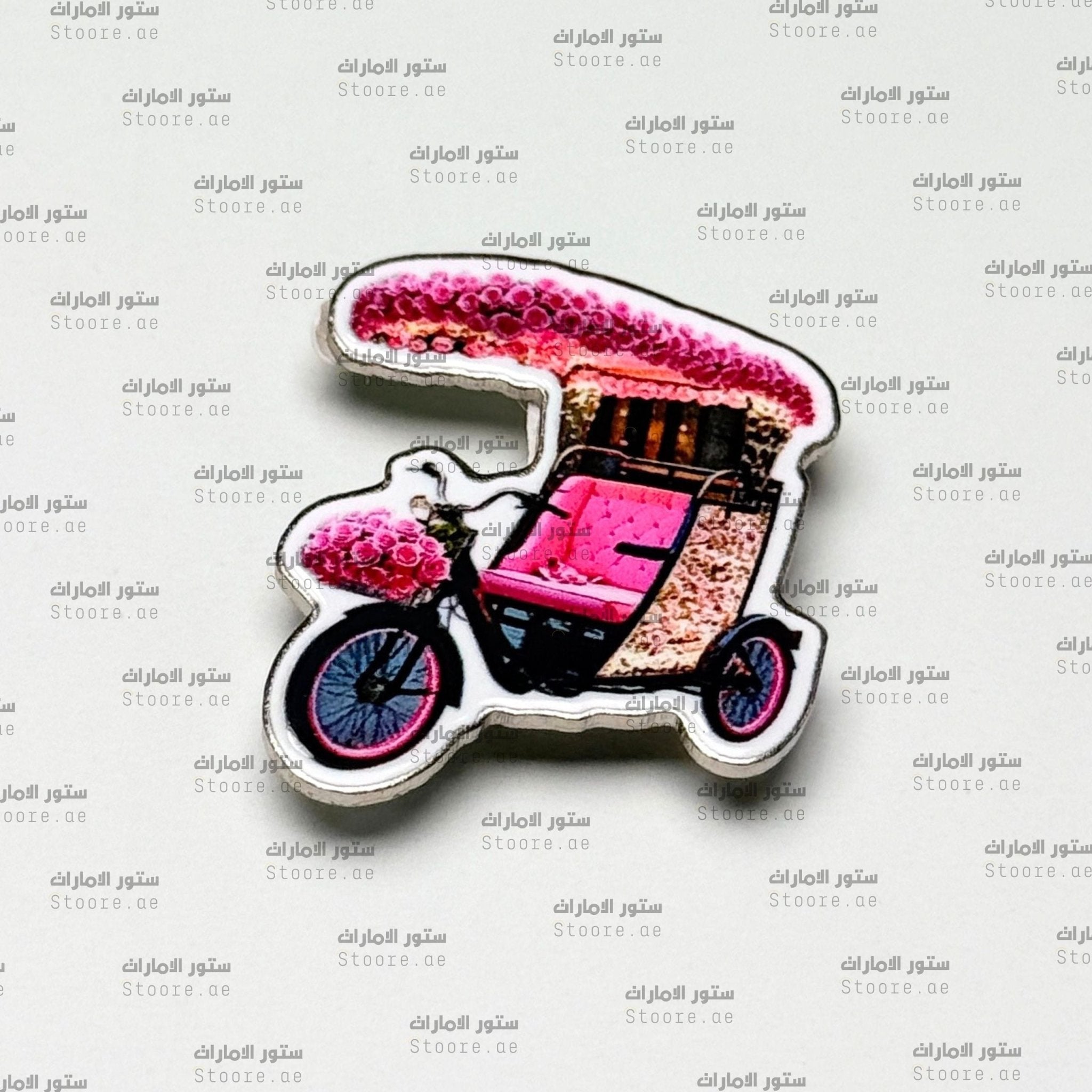 Badge Flowers in Rickshaw