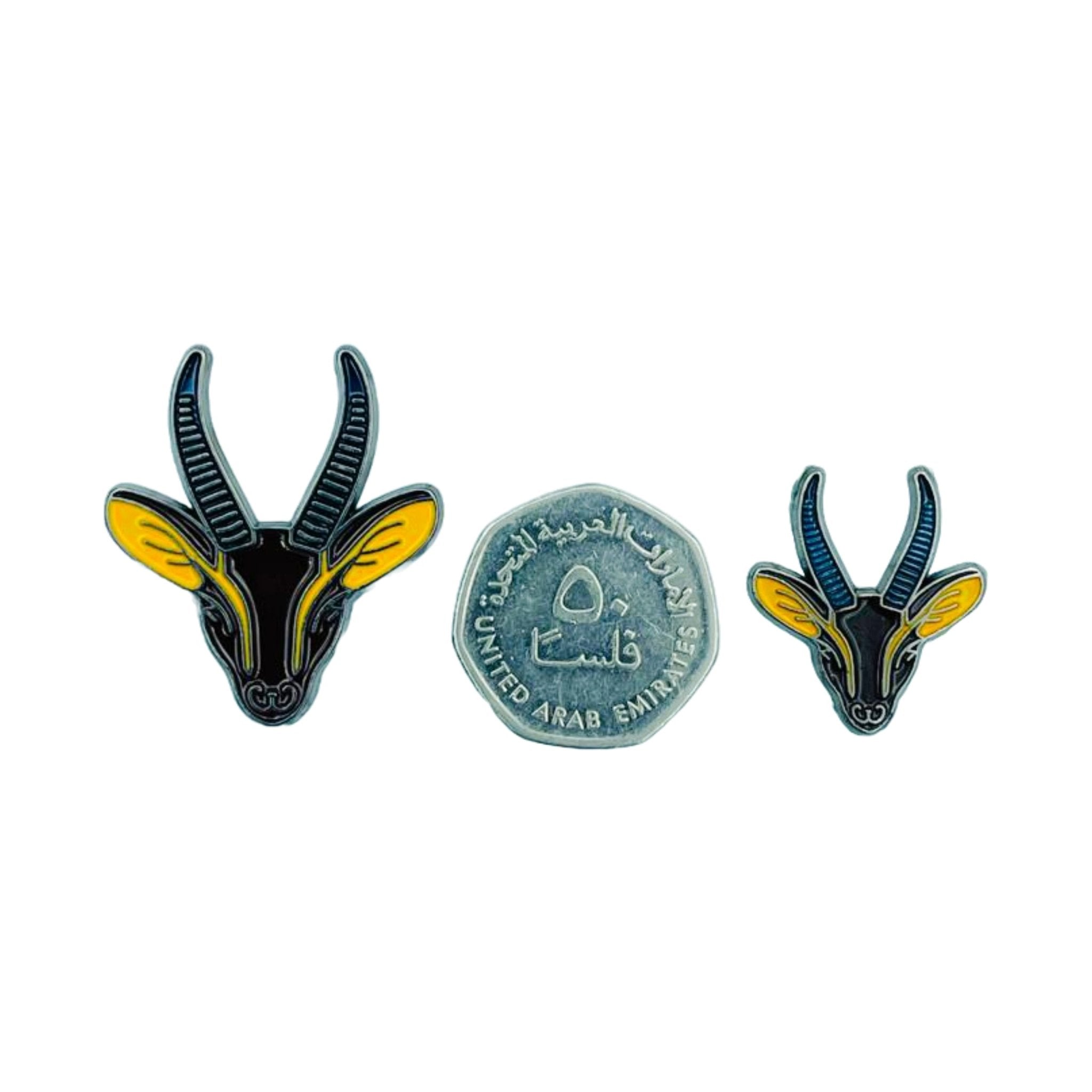 Badge Gazelle - Brown Yellow