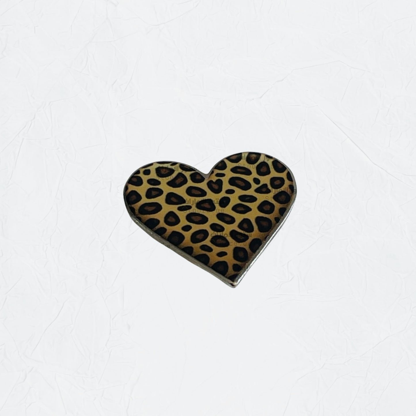 Badge Heart Cheetah