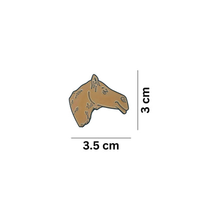 Badge Horse - 3 - Beige