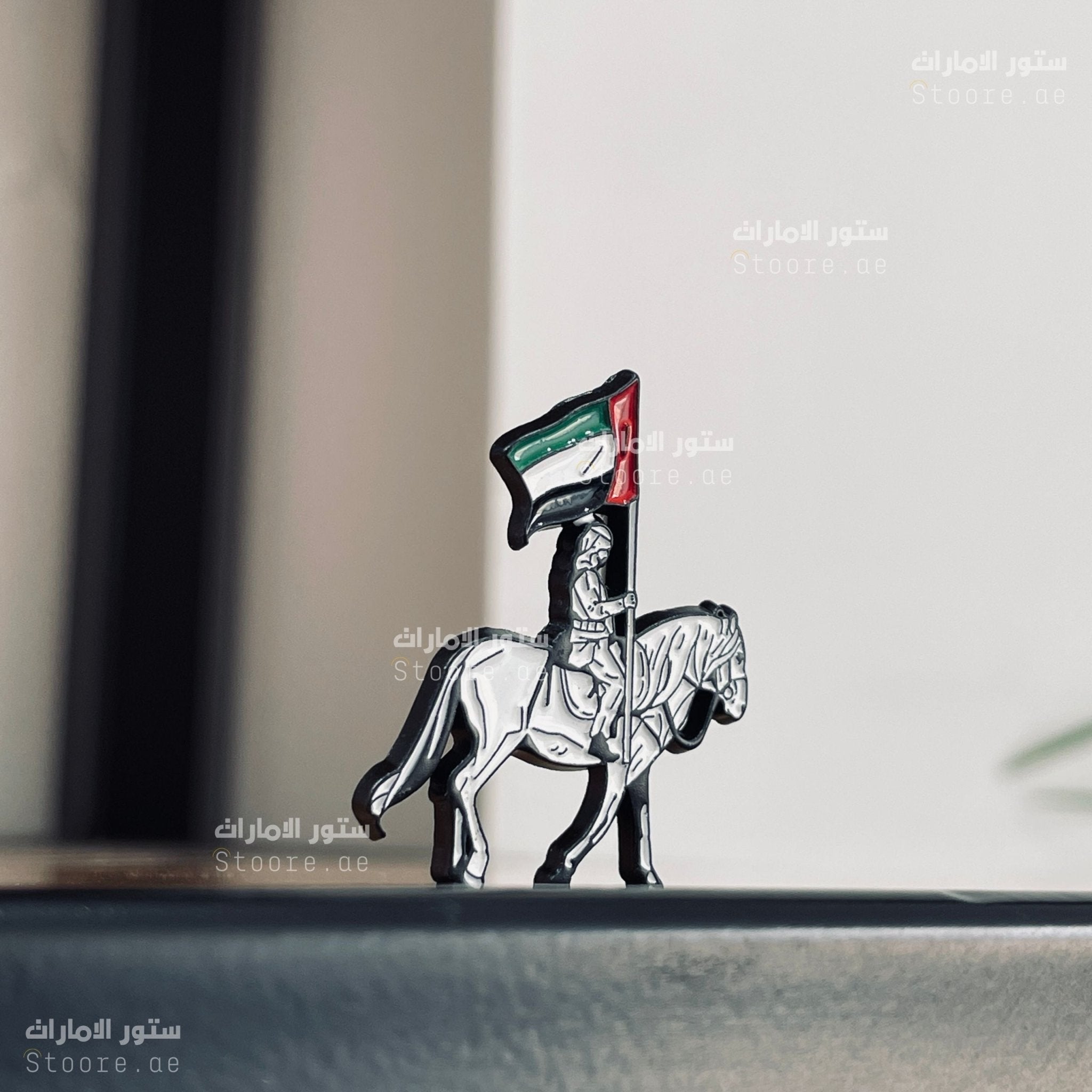 Badge Horse Rider With Flag