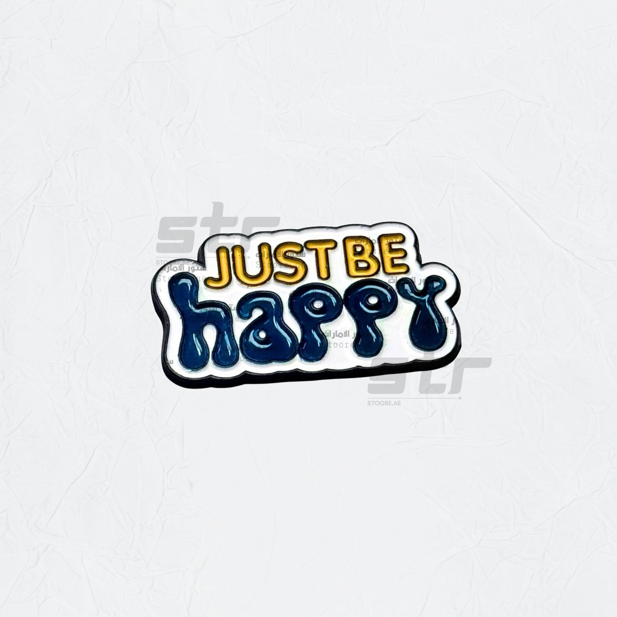 Badge JUST BE happy