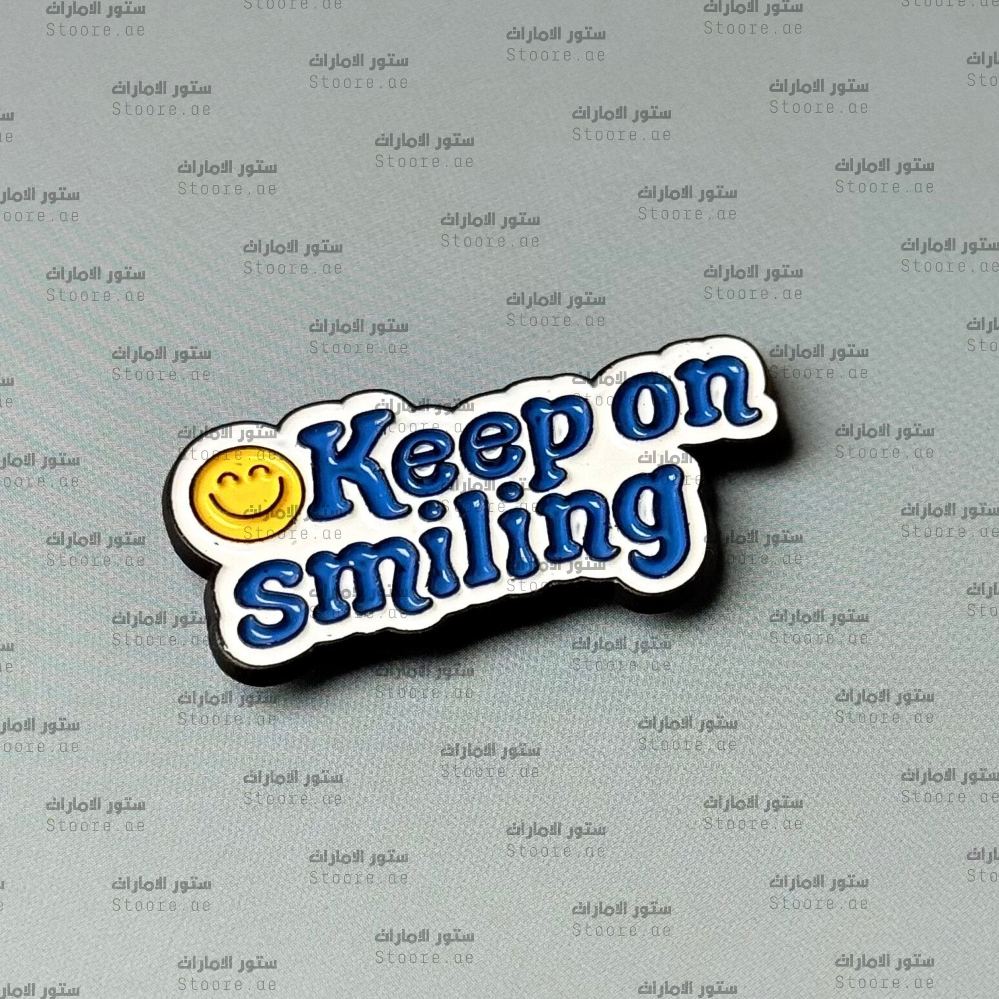 Badge Keep on smiling