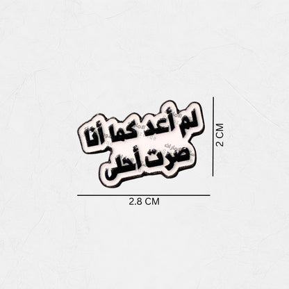 Badge Lam 'aeud Kama 'Ana sirt 'Ahlaa
