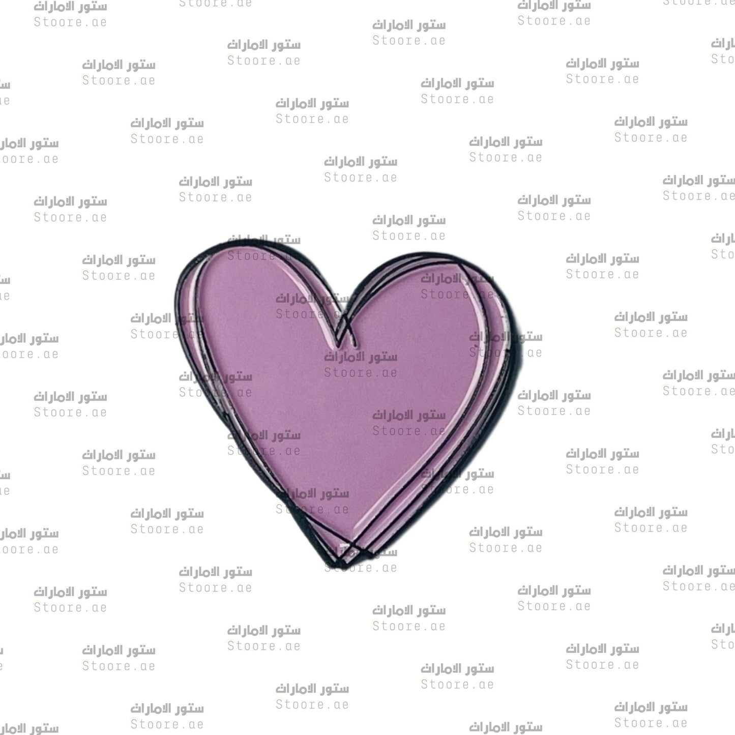 Badge Lavender Heart - 1
