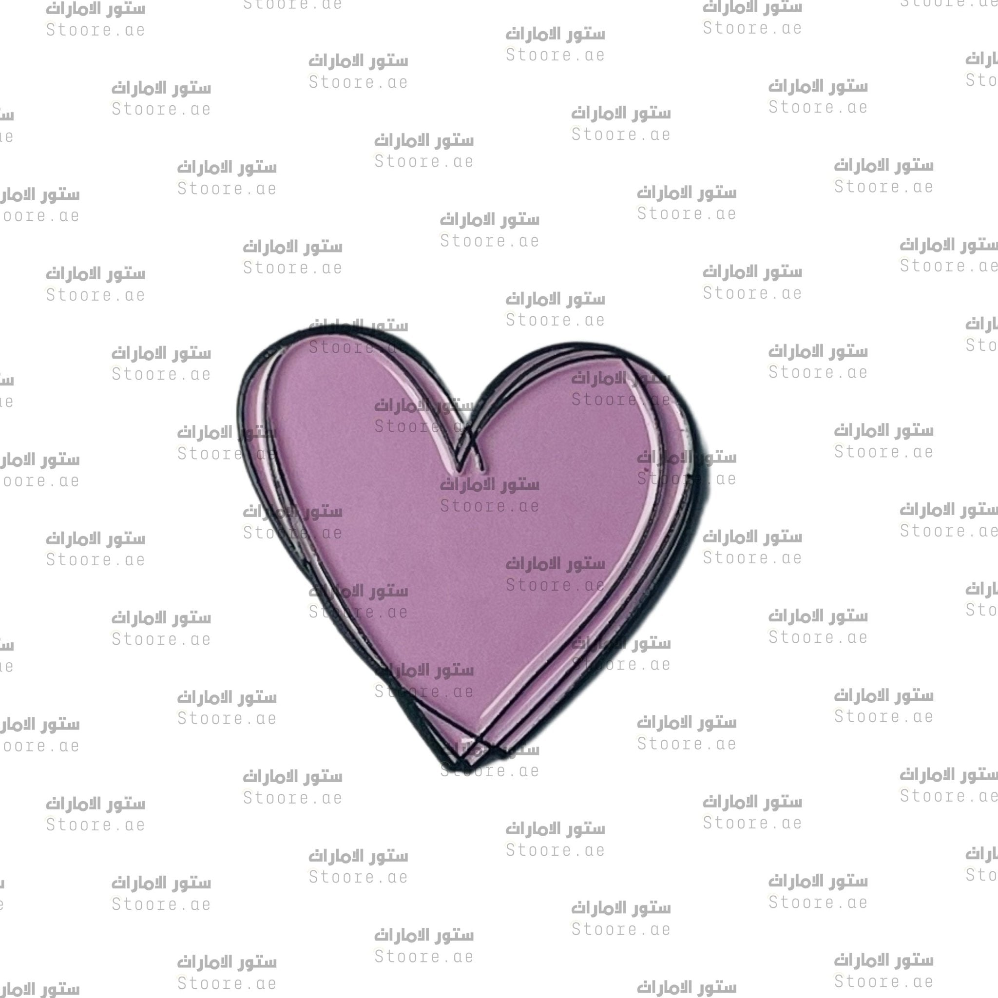 Badge Lavender Heart - 1