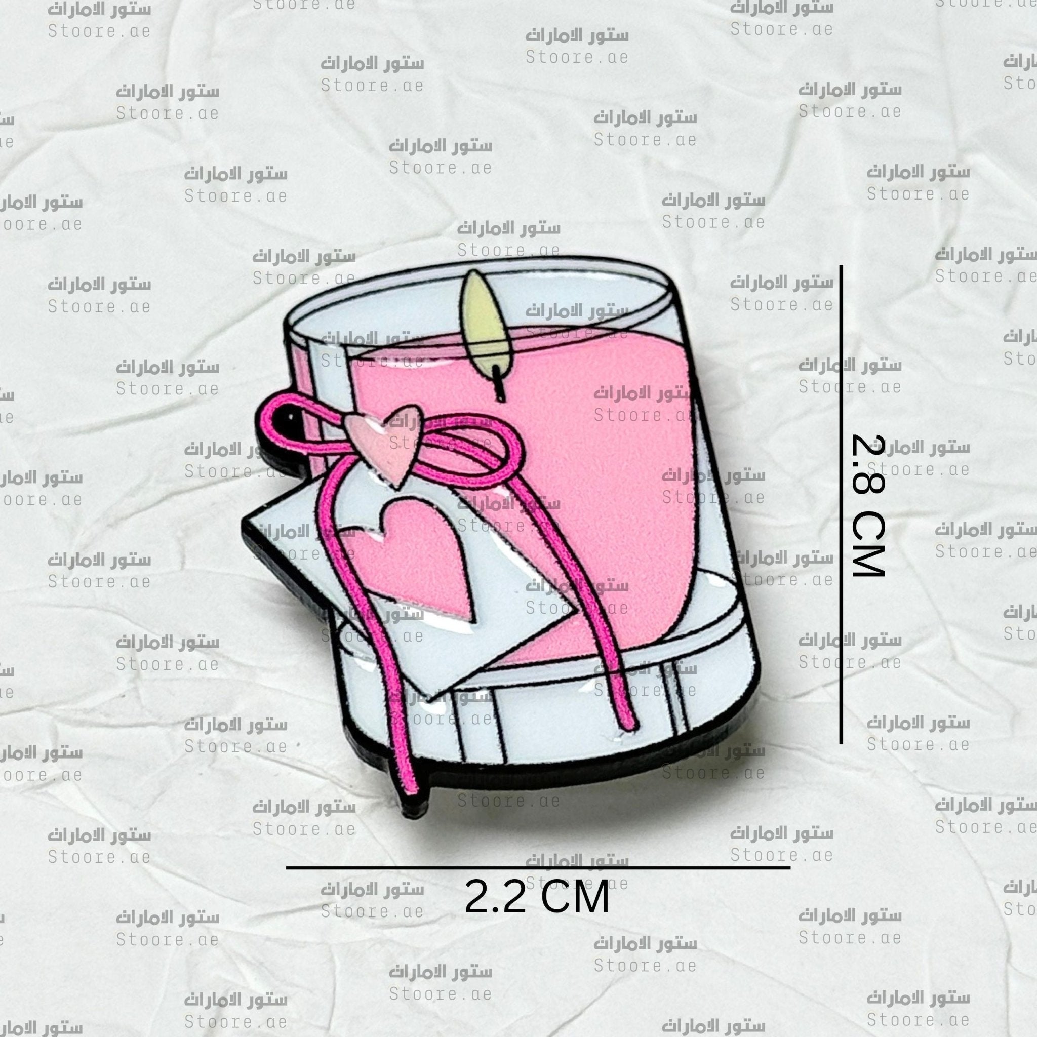 Badge Pink Candle - 1