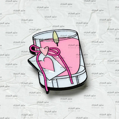 Badge Pink Candle - 1