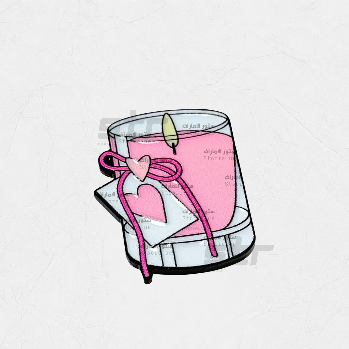 Badge Pink Candle - 1