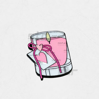 Badge Pink Candle - 1