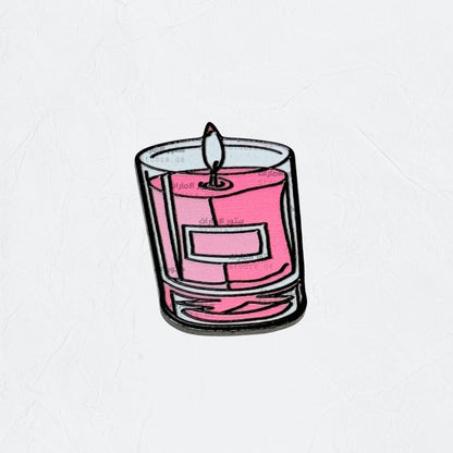 Badge Pink Candle - 2