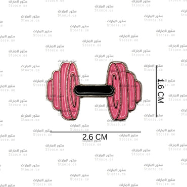 Badge Pink Dumbbell