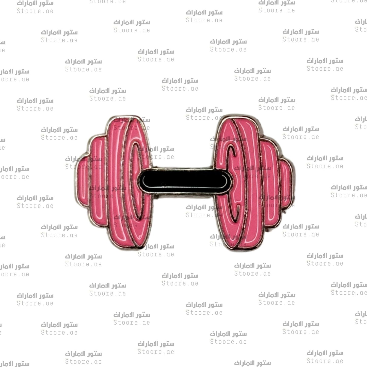 Badge Pink Dumbbell