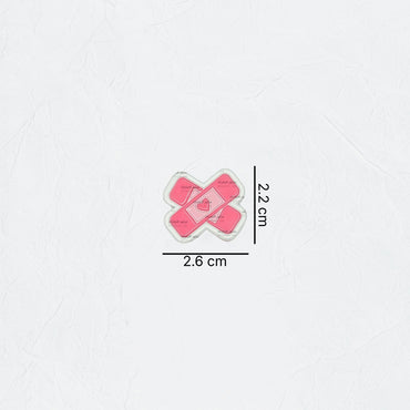 Badge Pink Heart Band Aid