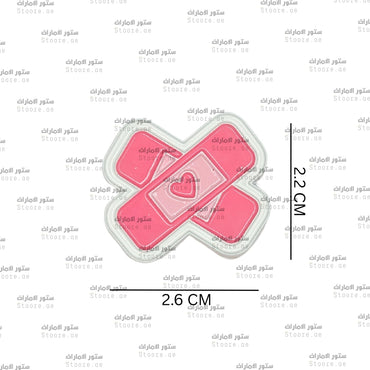 Badge Pink Heart Band Aid