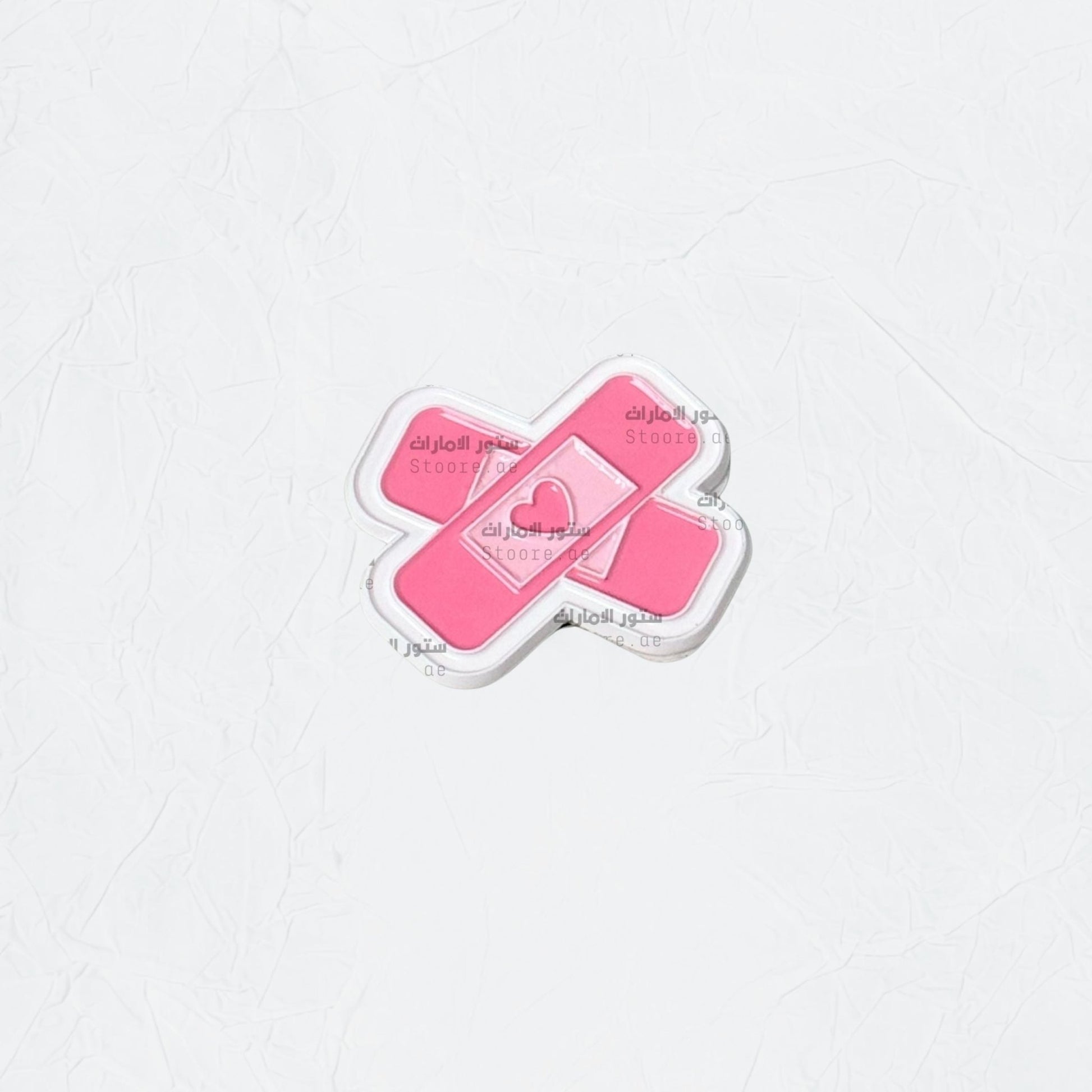 Badge Pink Heart Band Aid