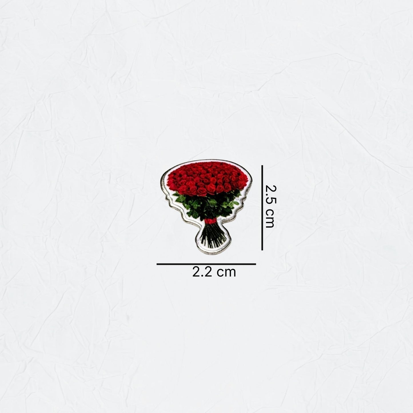 Badge Red Rose Bokeh