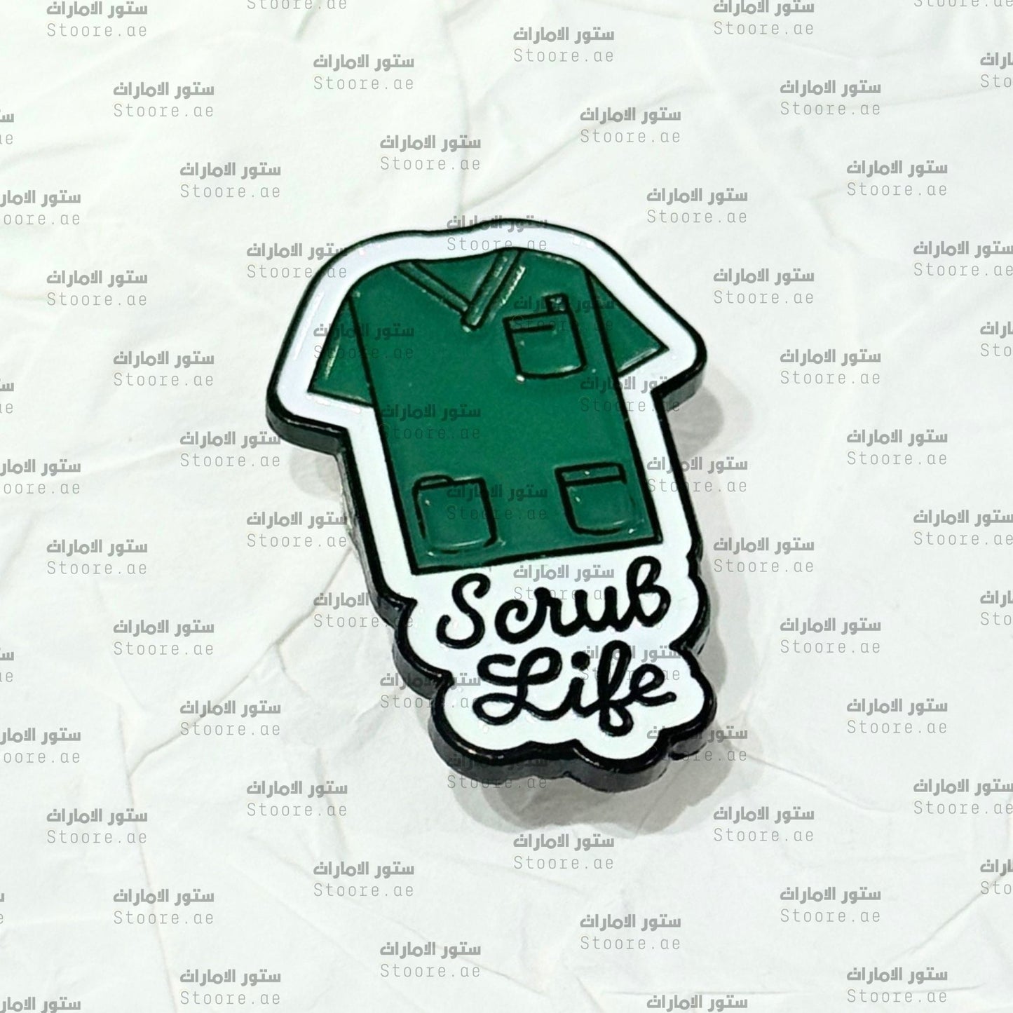 Badge Scrub Life
