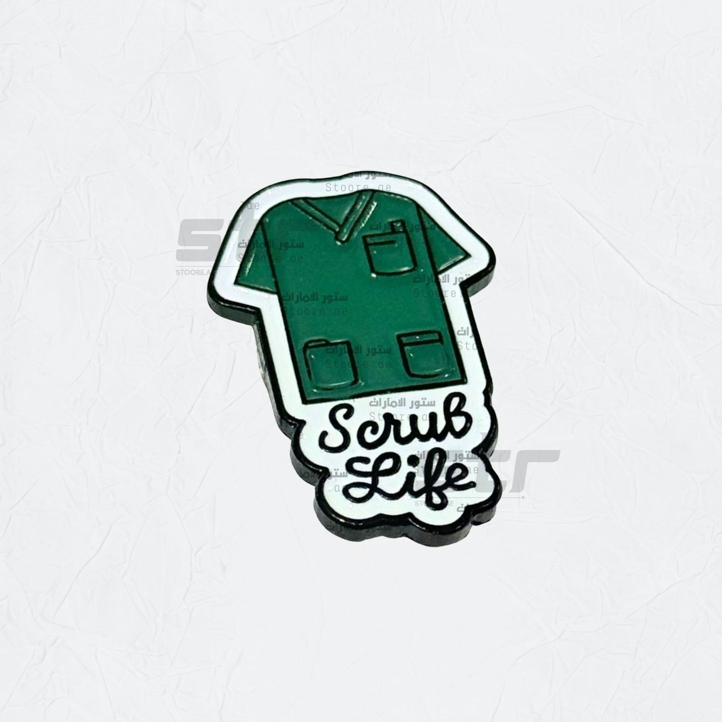 Badge Scrub Life