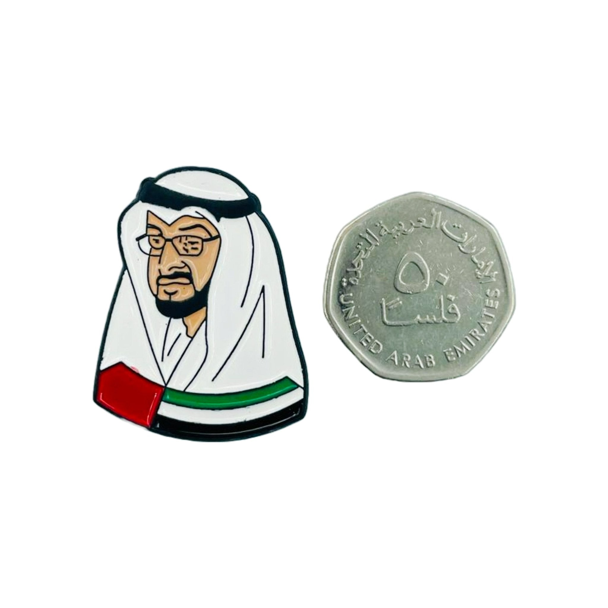 Badge Sheikh Mohammed bin Zayed With UAE Flag
