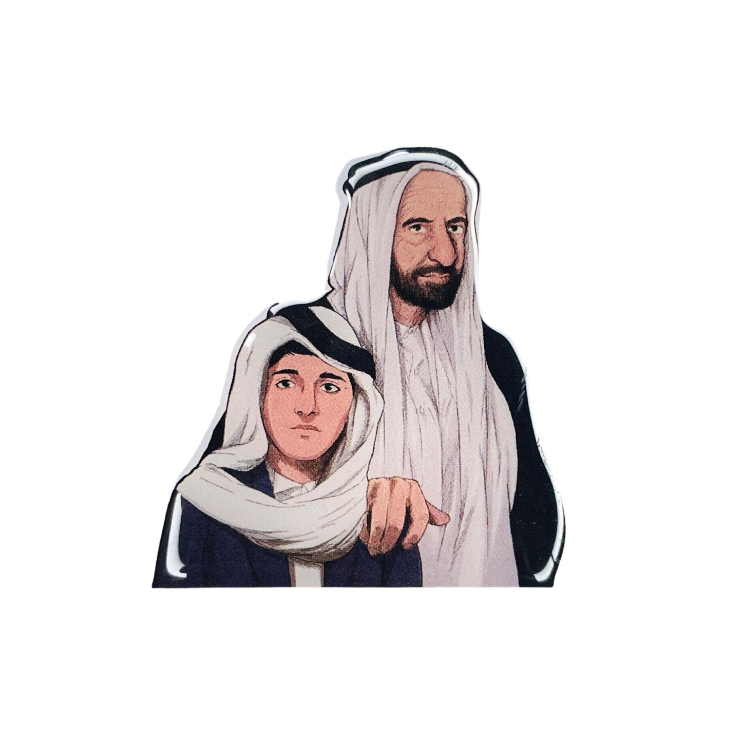 Badge Sheikh Rashid bin Saeed and Sheikh Mohammed bin Rashid Al Maktoum