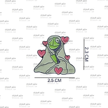 Badge Snuggly Kermit