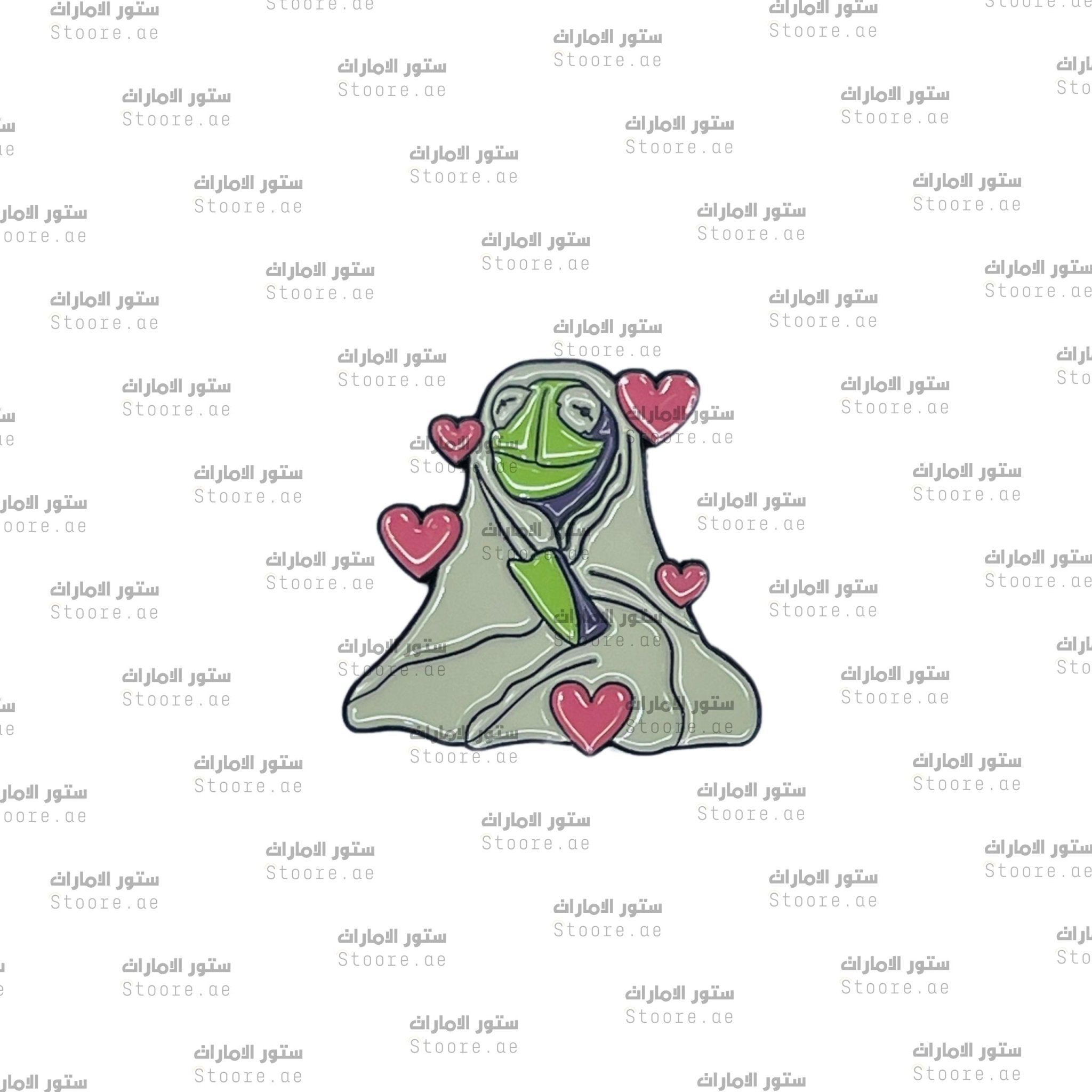Badge Snuggly Kermit