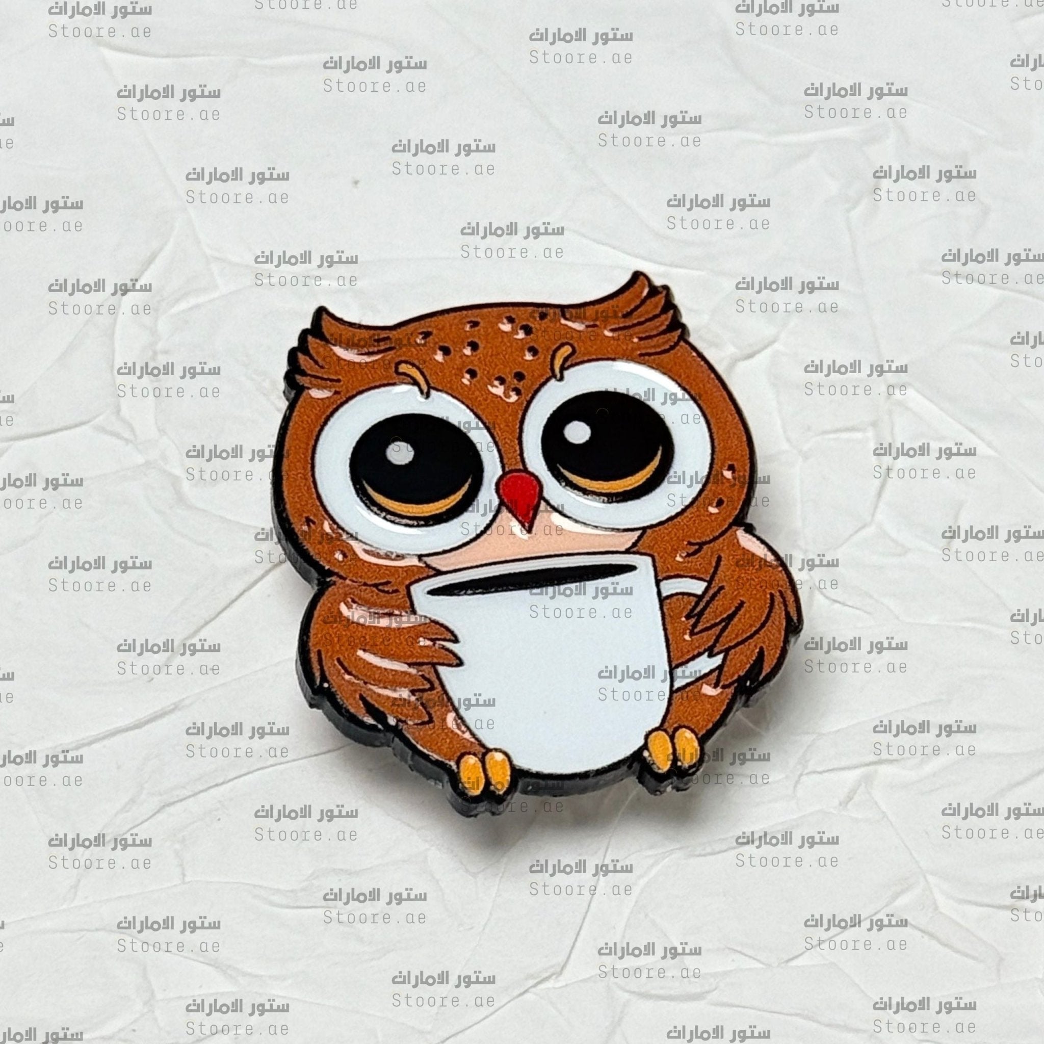 Badge Tea Cup Owl
