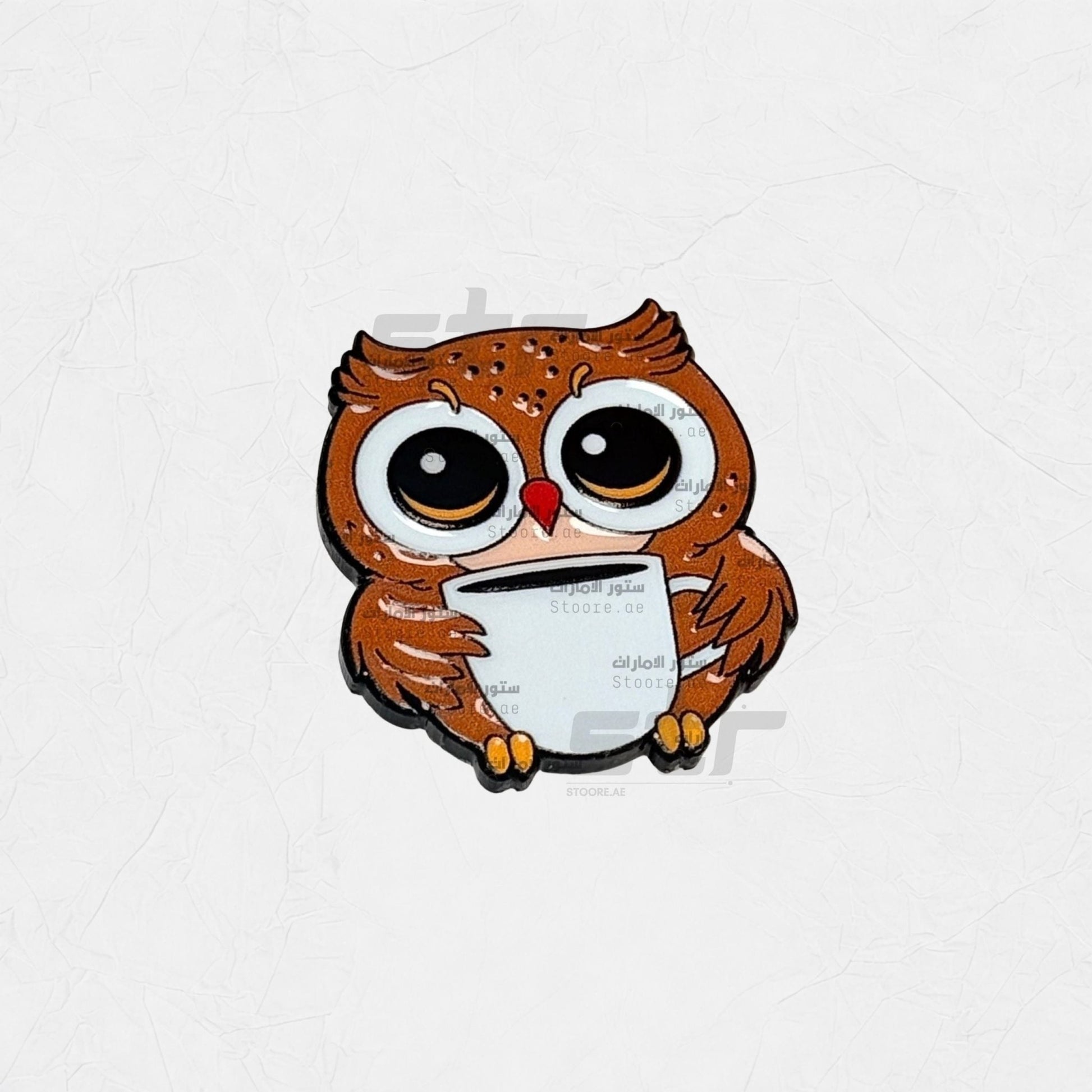 Badge Tea Cup Owl