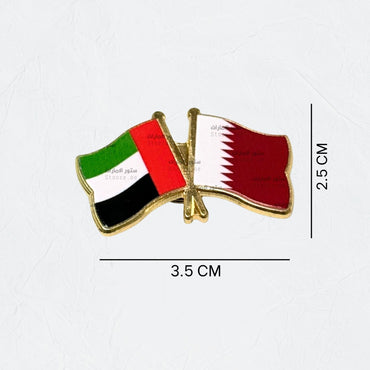 Badge UAE & QATAR Flag