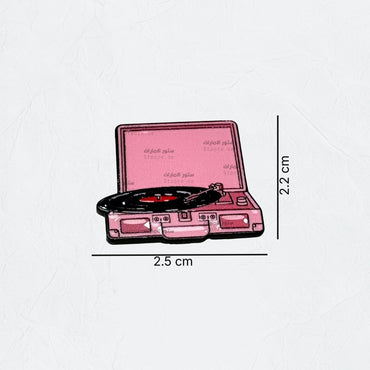 Badge Vintage Record Player
