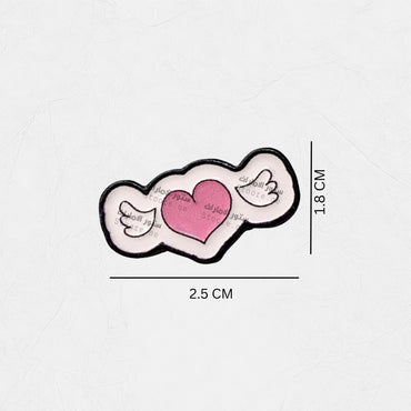 Badge Winged Heart