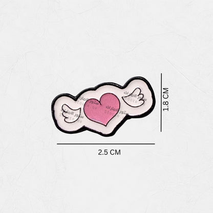 Badge Winged Heart