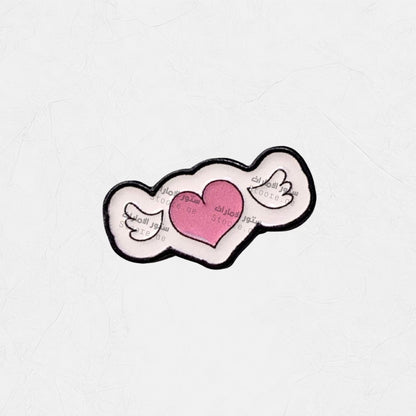 Badge Winged Heart