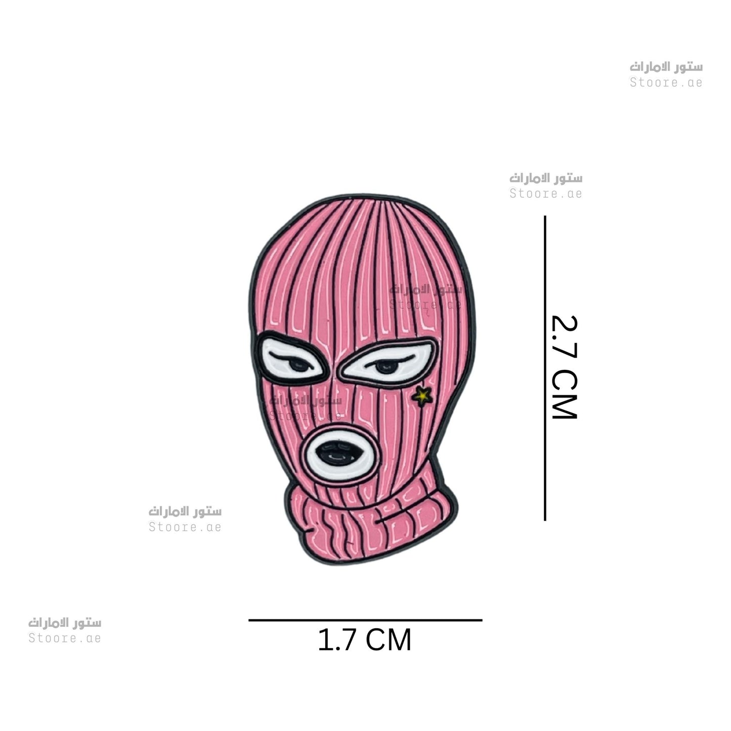 Badge Women's Pink Ski Mask