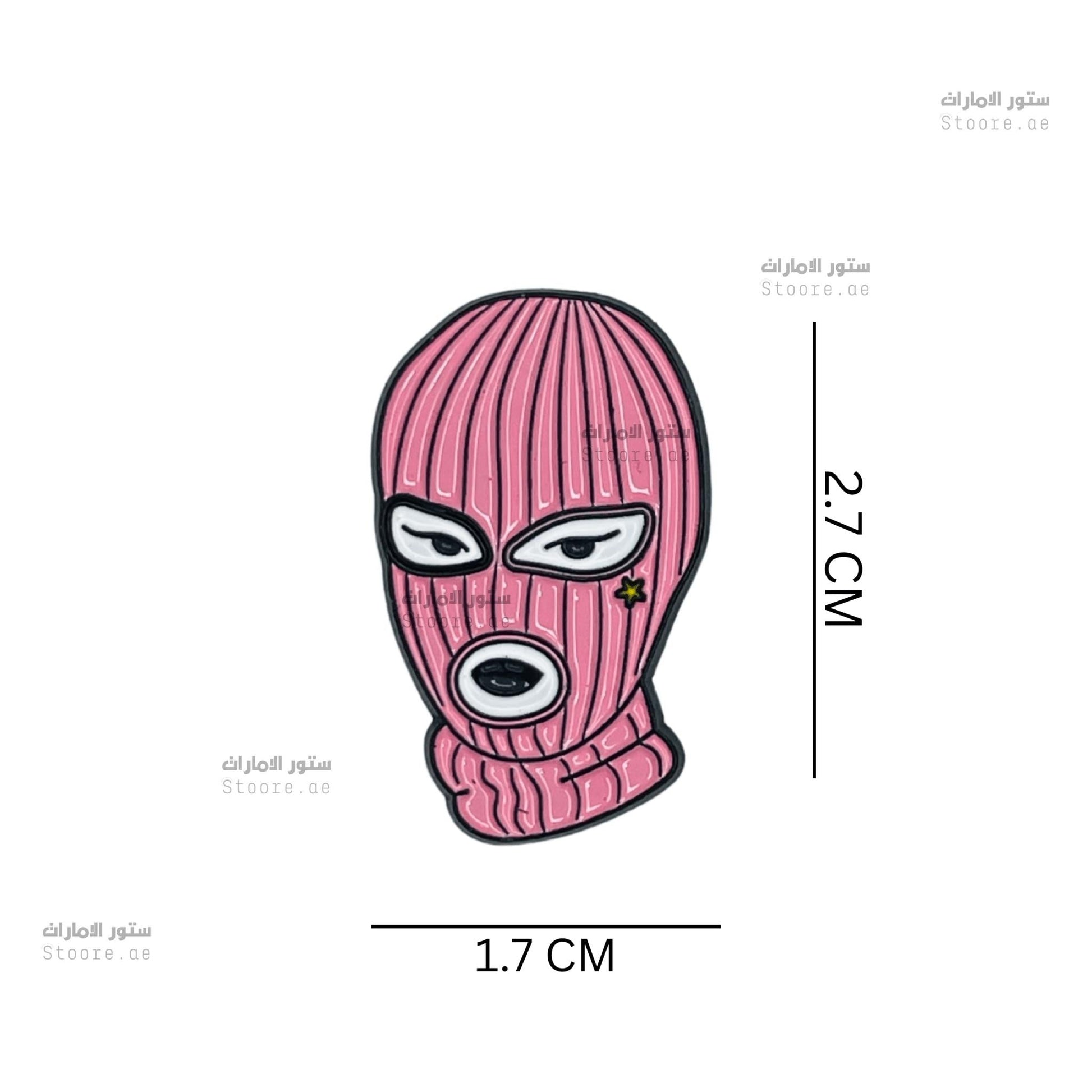 Badge Women's Pink Ski Mask