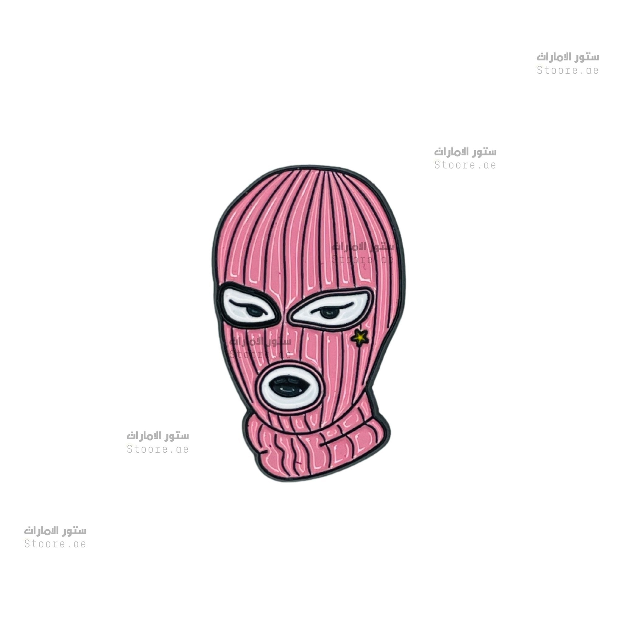 Badge Women's Pink Ski Mask