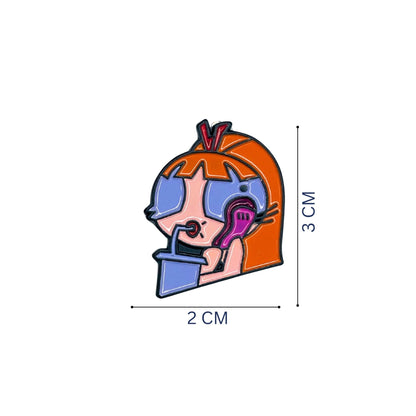 Badge powerpuff Lady Blossom