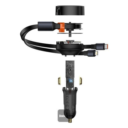 Baseus 2 In 1 Car Charger Type-c & Lightning 30W 