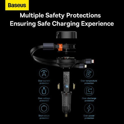 Baseus 2 In 1 Car Charger Type-c & Lightning 30W 