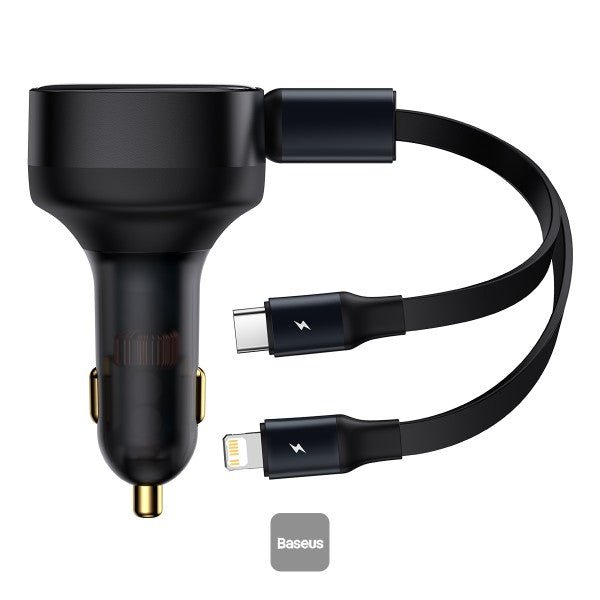 Baseus 2 In 1 Car Charger Type-c & Lightning 30W 