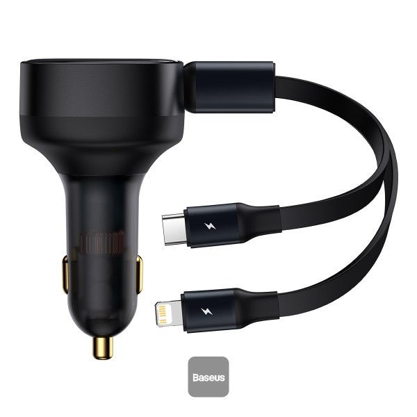 Baseus 2 In 1 Car Charger Type-c & Lightning 30W 
