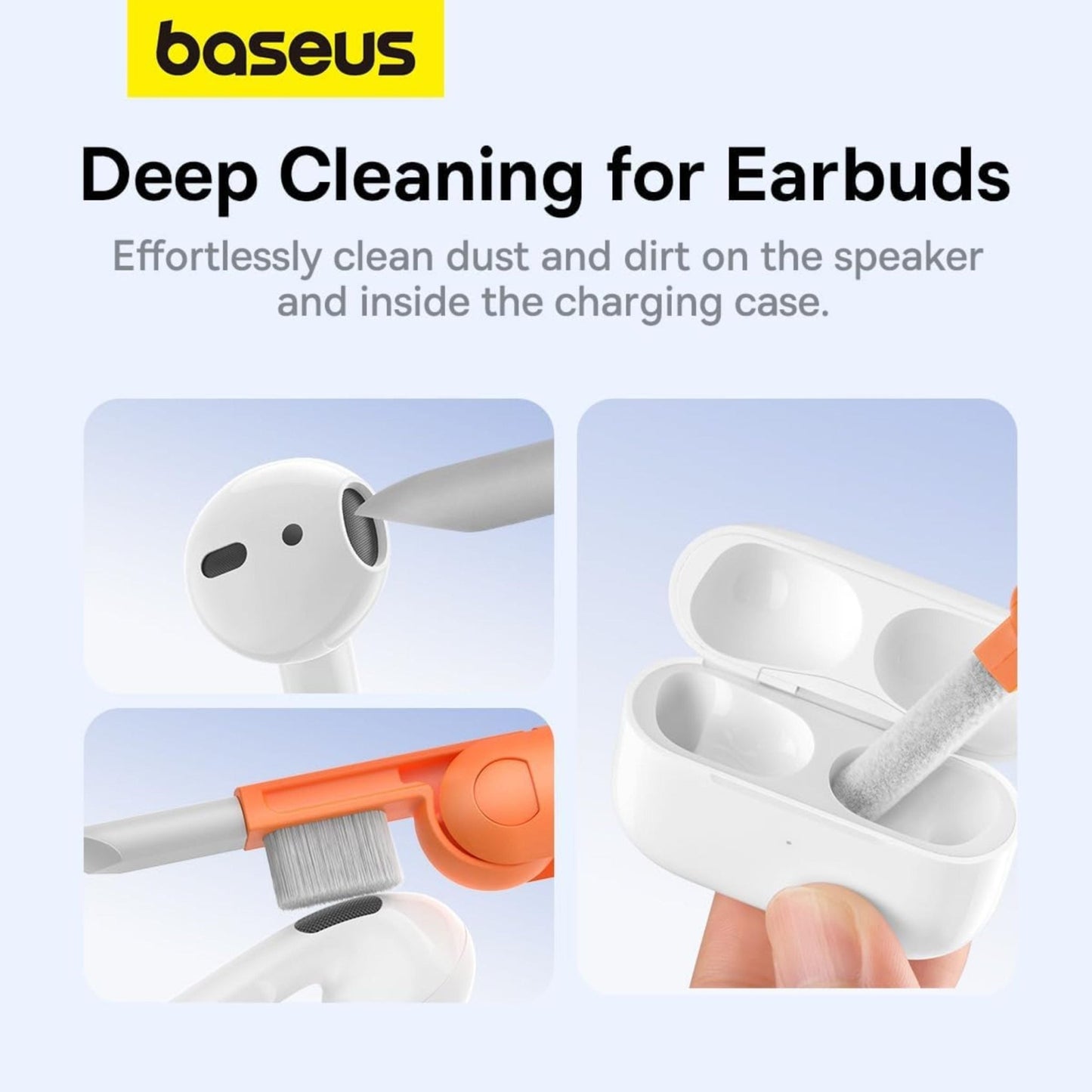Baseus 8-in-1 Multifunctional Cleaning Kit - Black