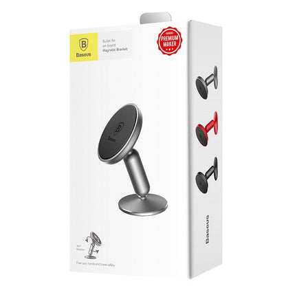 Baseus Bullet On-Board Car Mount Magnetic Bracket - Silver