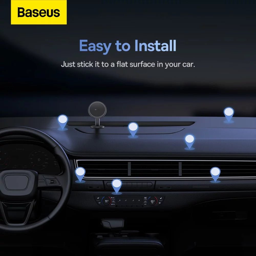 Baseus C01 Magnetic Dashboard Car Mount Holder - Black